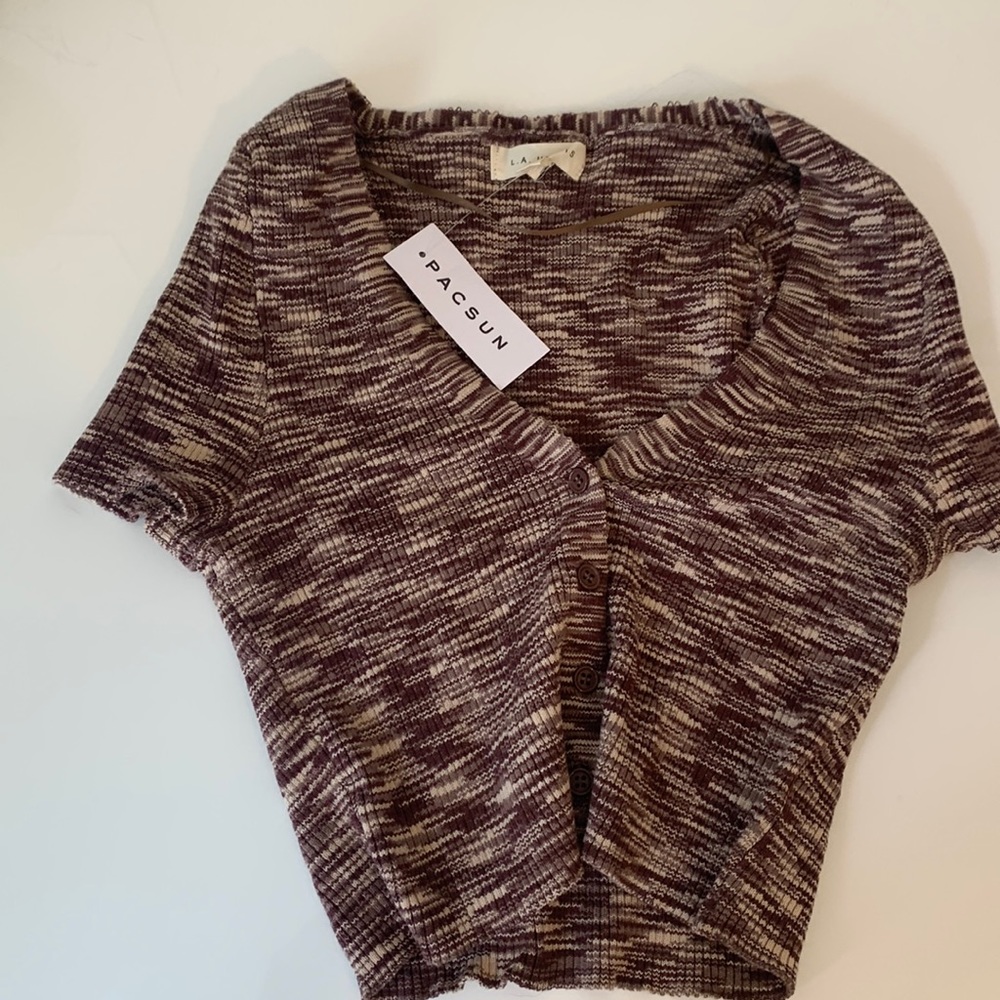Passing brown tank top